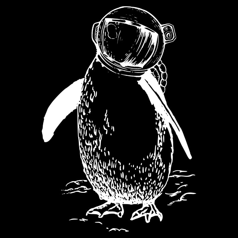 Astronaut Penguin, Surreal Art Design
