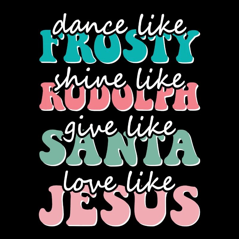 Danse de Noël comme l’amour glacial comme Jésus