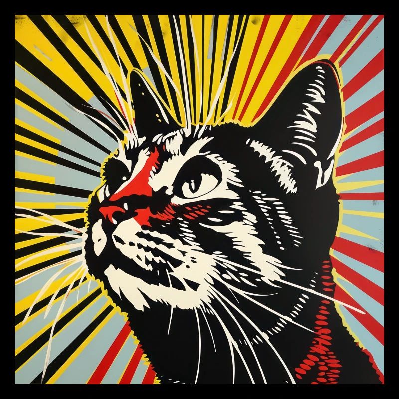 Chat, motif de chat, bande dessinée