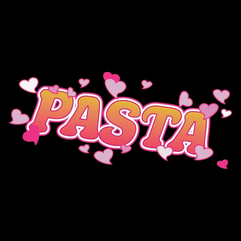 Pasta Liebe Nudel und Teigwaren Design