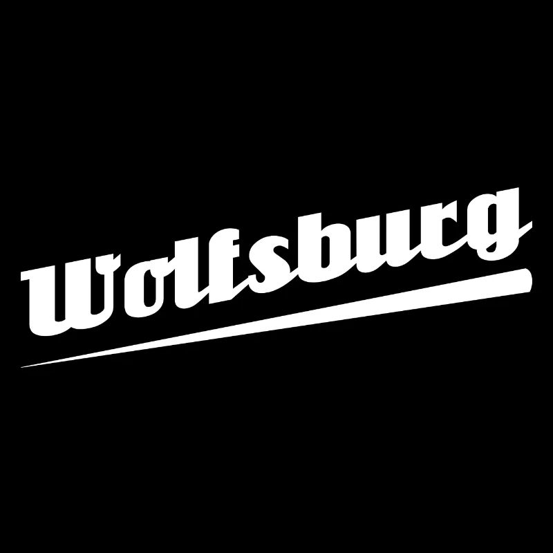 Wolfsburg - Textdesign mit Stadtnamen