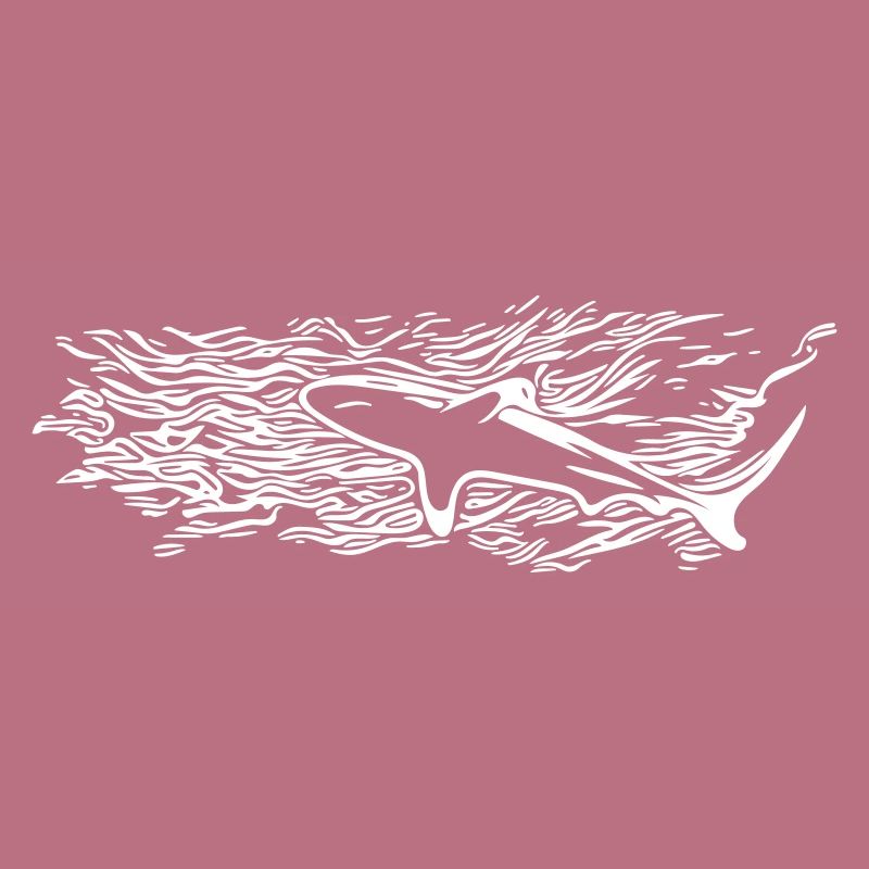 Silhouette de surface de requin