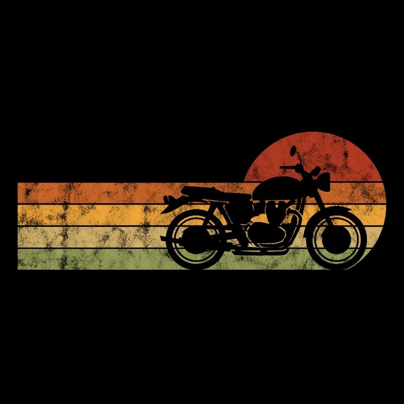 Biker Retro Chopper Bobber Motorcyclist Motorcycle