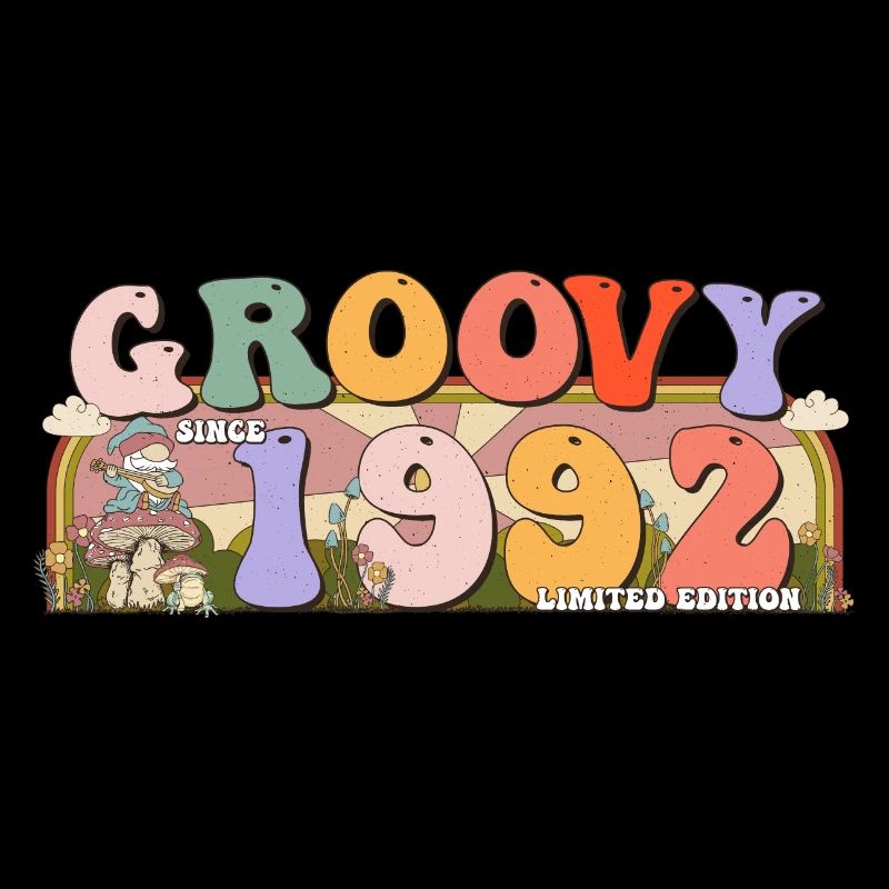 Groovy seit 1992 Retro Hippie 31. Geburtstag