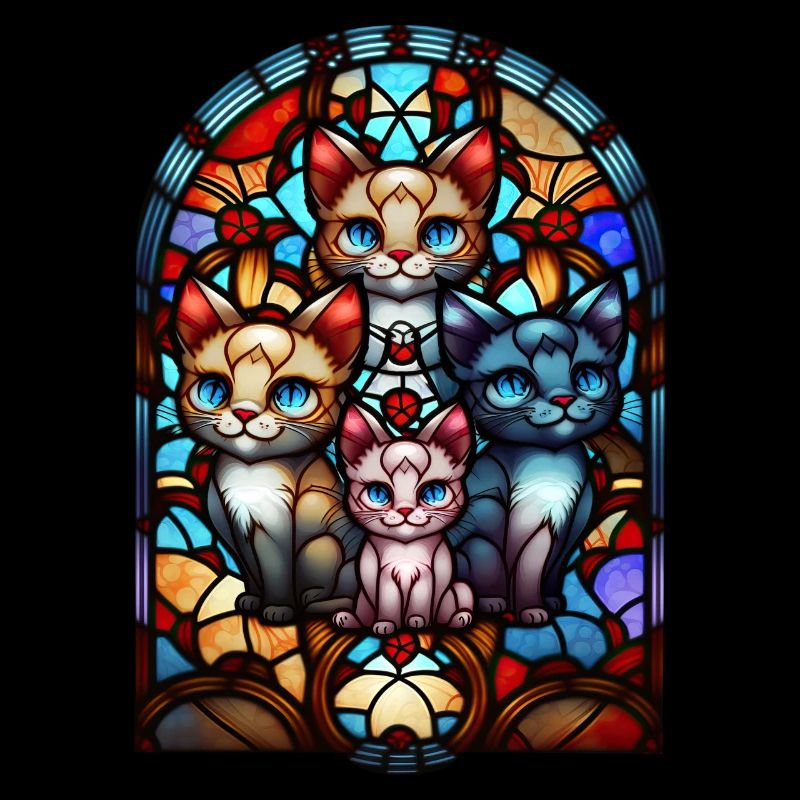 Vitrail pour chats