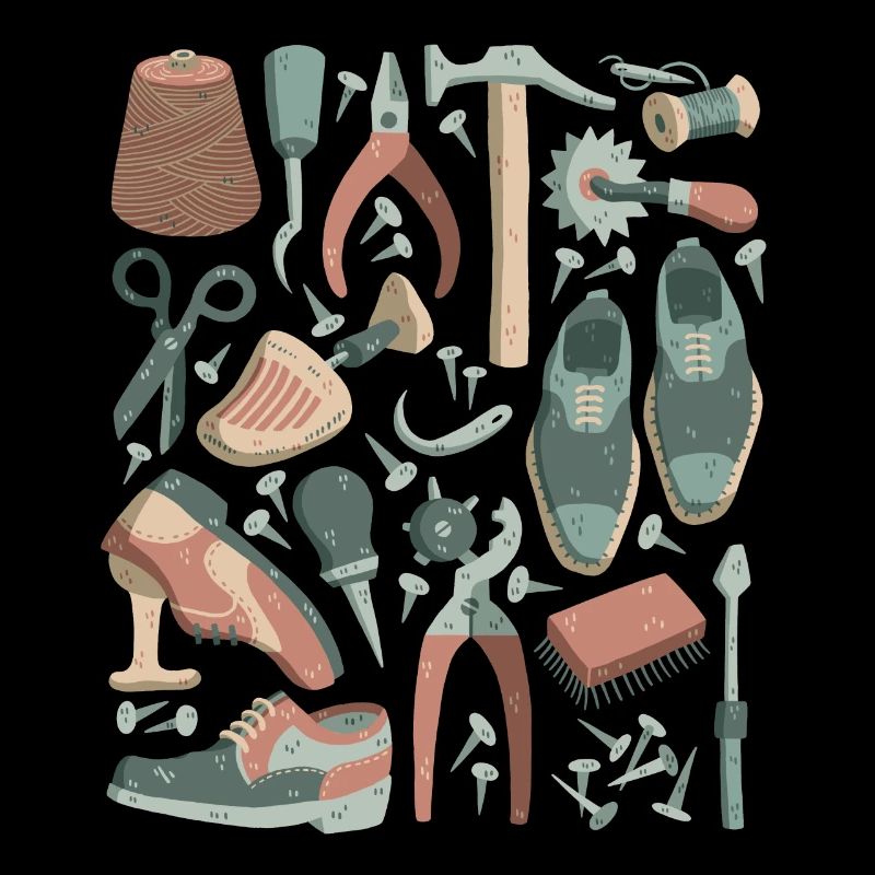 Cobbler, shoemaker - lasts, tools