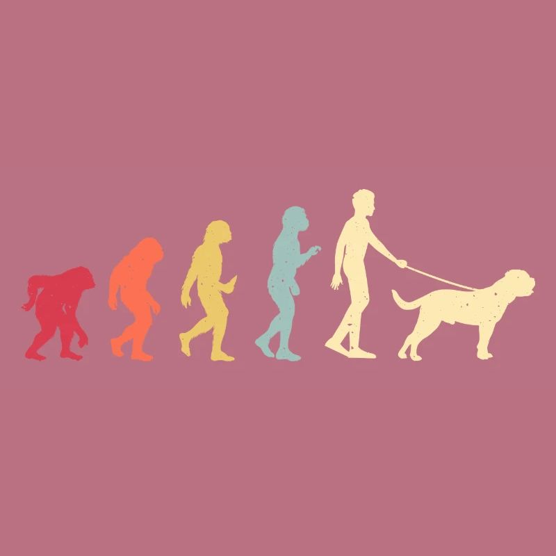 Bordeauxdogge Evolution Retro Vintage