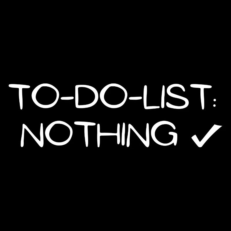 to do list nothing chillen geschenk idee schlafen