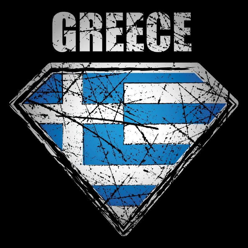 Griechenland Superheld Flagge griechisches Symbol