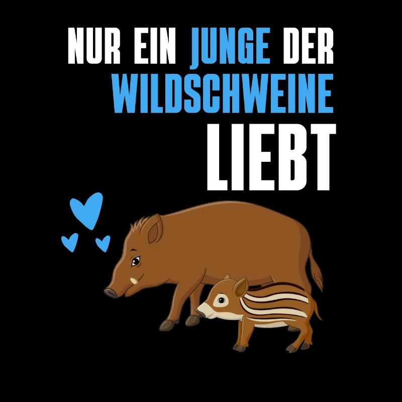 Nur ein Junge der Wildschweine liebt Wildschwein
