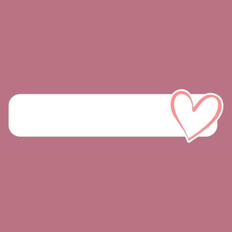 Heart Shield Frame Field Writable Pink Heart