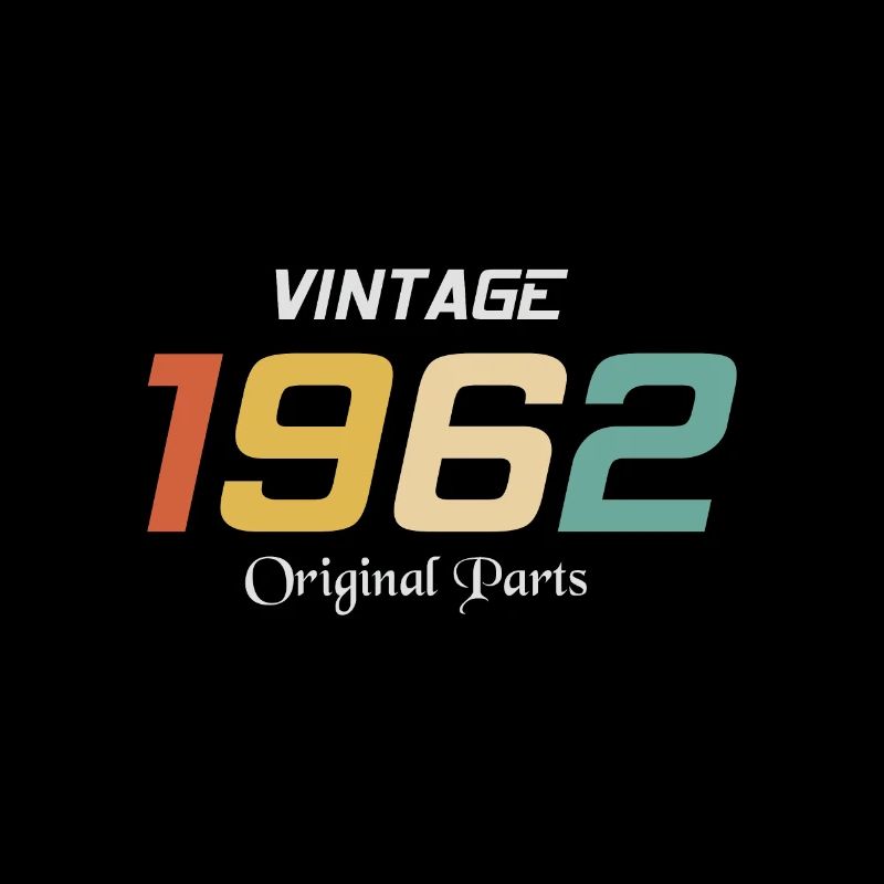 Vintage 1962 Originalteile Tee Geburtstagsgeschenk Retr