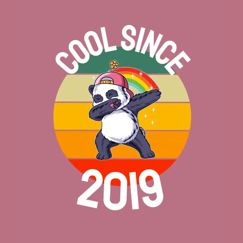 Cool Seit 2019 Retro Dabbing Panda 3. Geburtstag