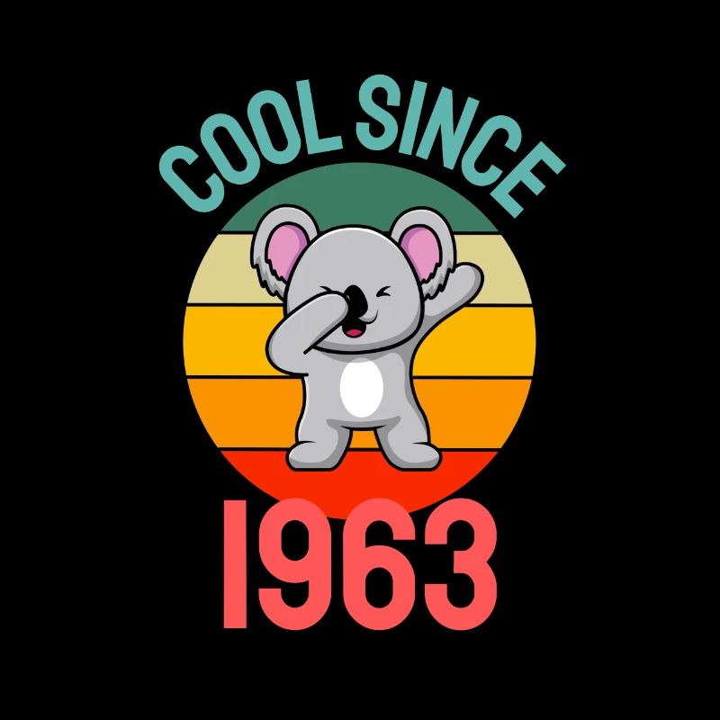 Cool seit 1963 Retro Dabbing Koala 60. Geburtstag