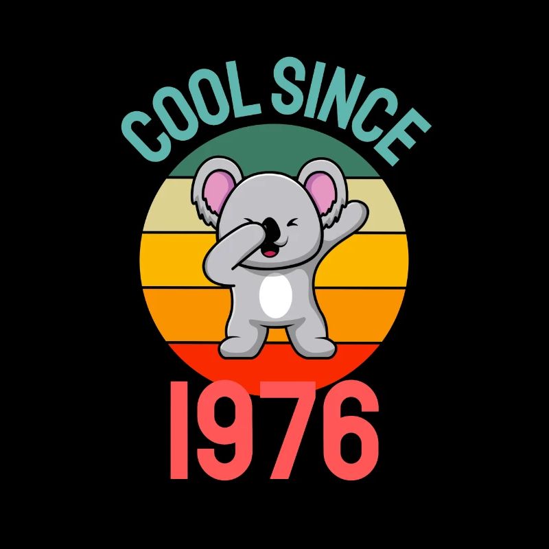 Cool seit 1976 Retro Dabbing Koala 46. Geburtstag