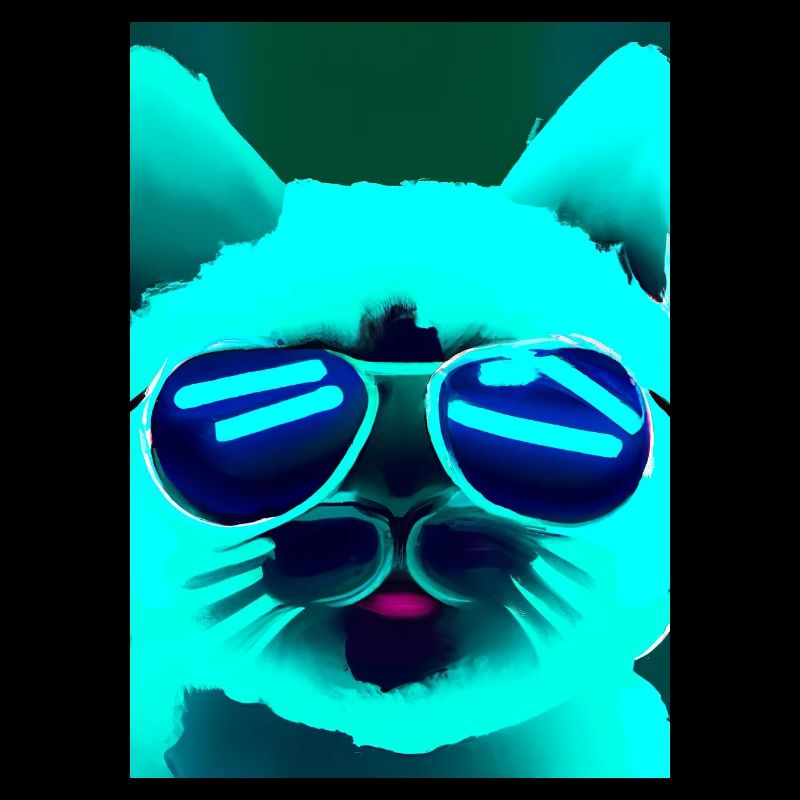 Katze mit Sonnenbrille