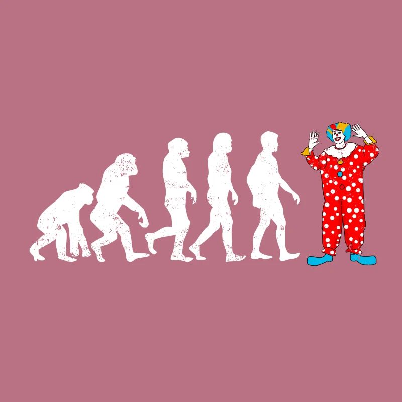 Evolution de l'évolution du clown