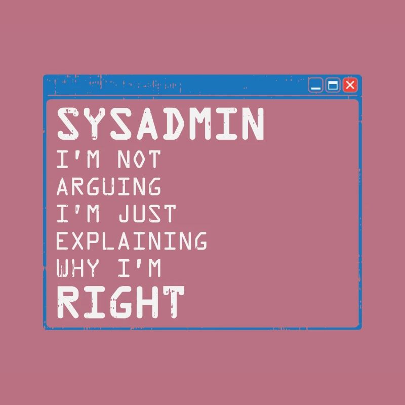 System Admin Administrator Computer Programmierer