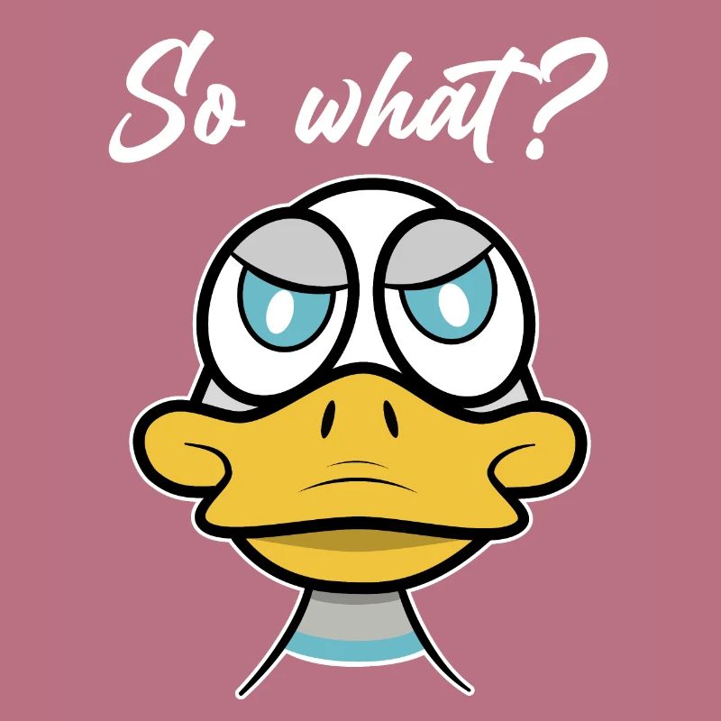 So what? with duck comic
