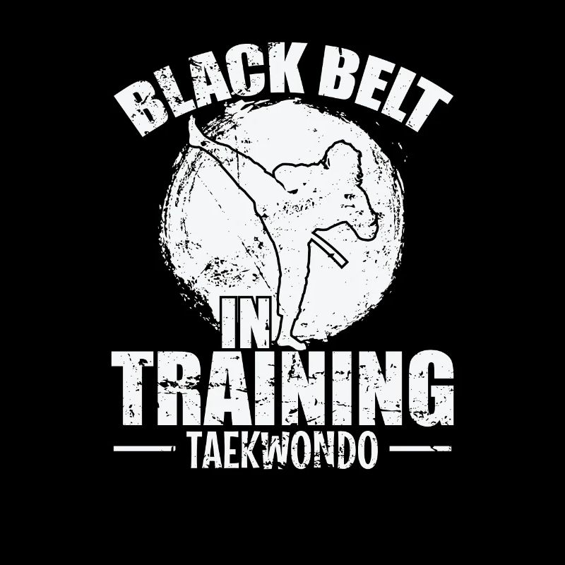 Black Belt in Training Taekwondo Training