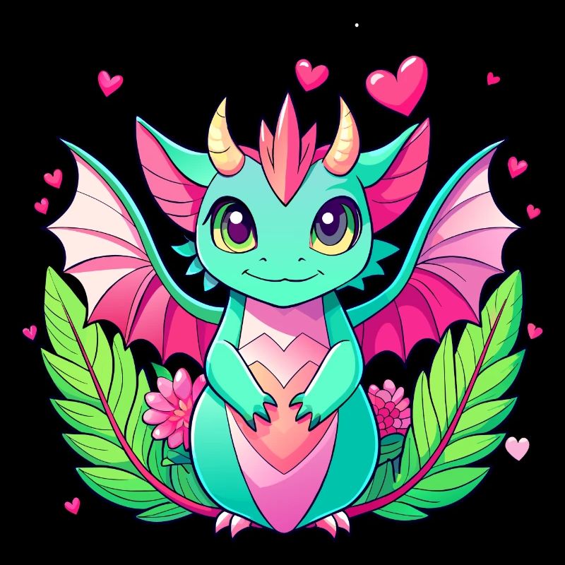 Farbenfroher Drache