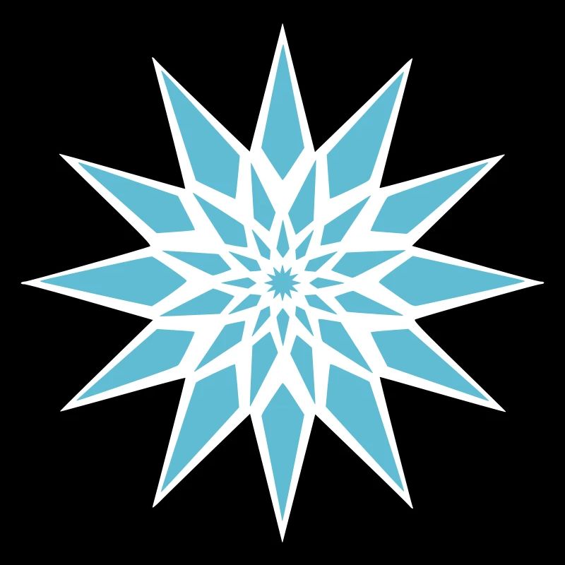 Cristal de glace étoilée