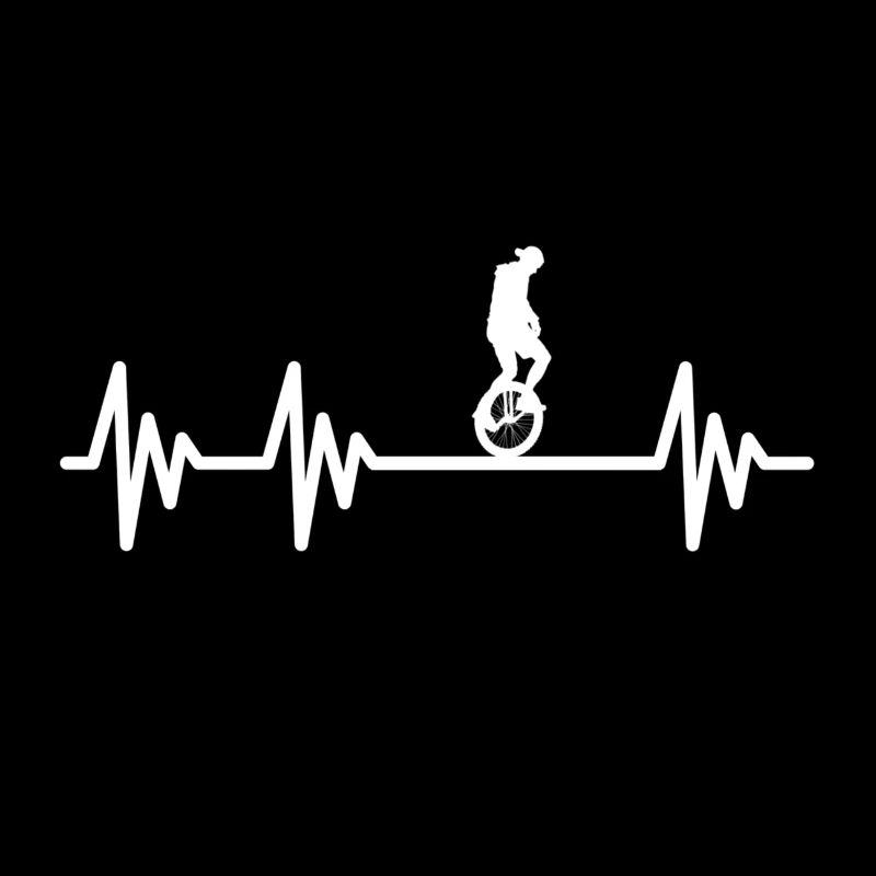 Einrad Unicycle Herzschlag