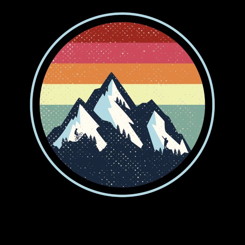 Vintage Mountain Retro