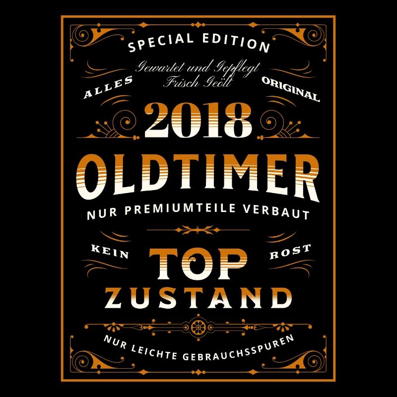 Oldtimer 5. Geburtstag Frau Mann 2018 Lustig