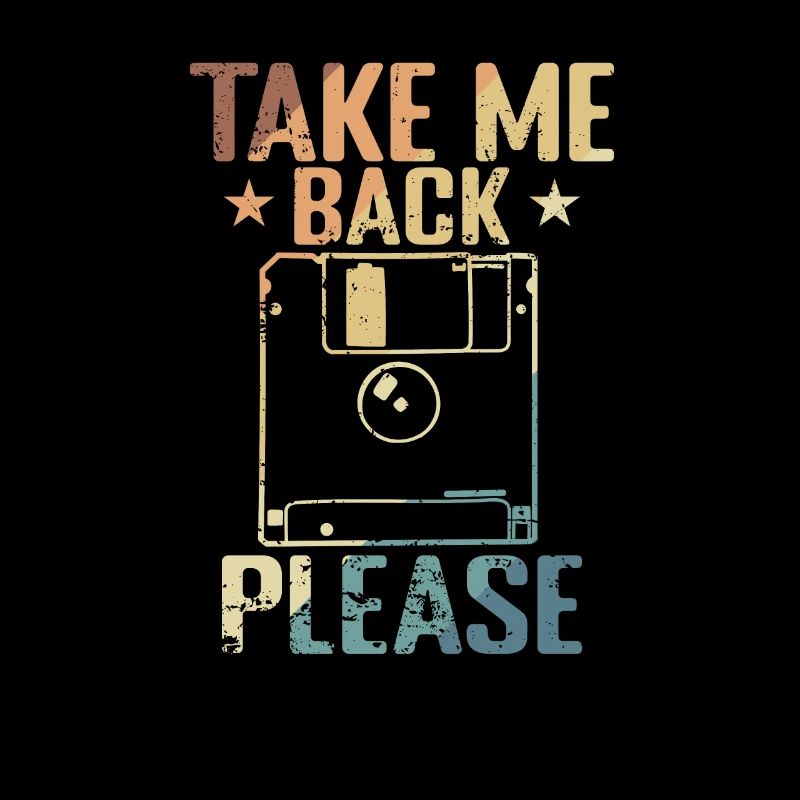 Take me back Please Floppy Disk Retro Storage Module