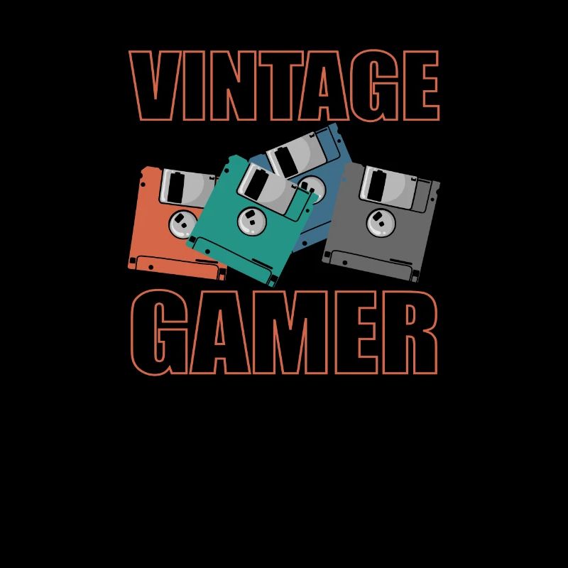 Vintage Gamer Floppy Disk Retro Memory Module