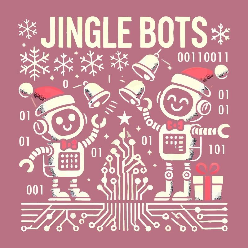 Jingle Bots - Christmas Robots with Binary Code