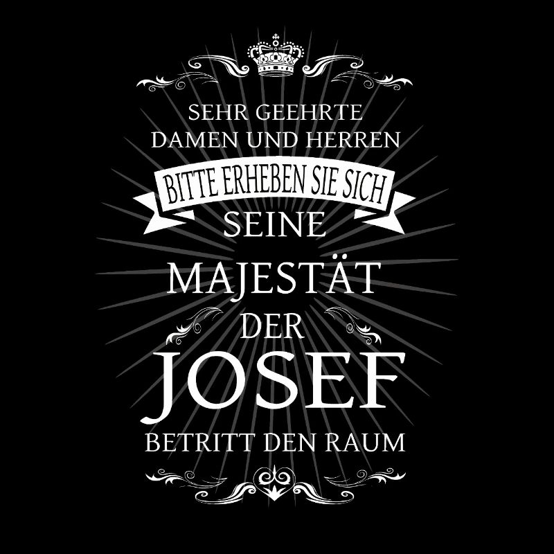 Sa Majesté Joseph entre dans la pièce