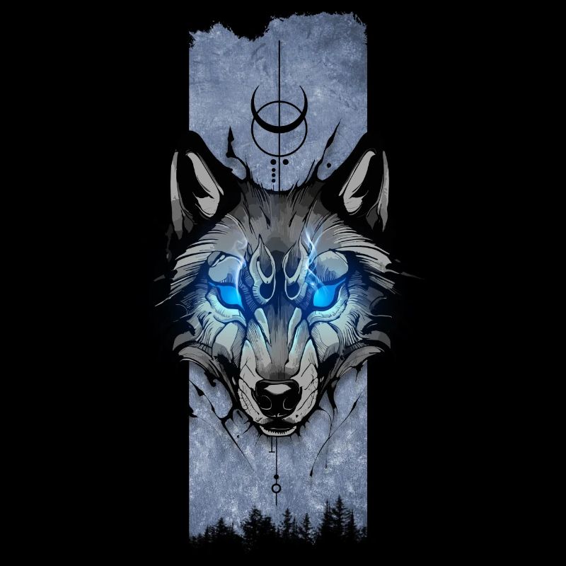 Mondwächter: Wolfs strahlender Blick