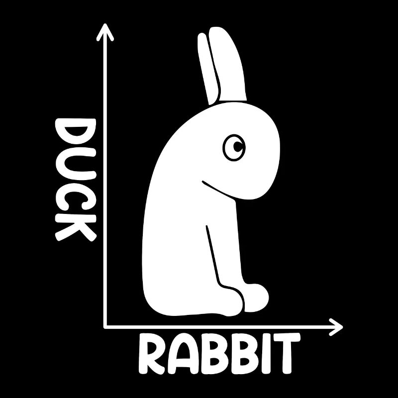 Illusion d’optique de canard ou de lapin génial pour un