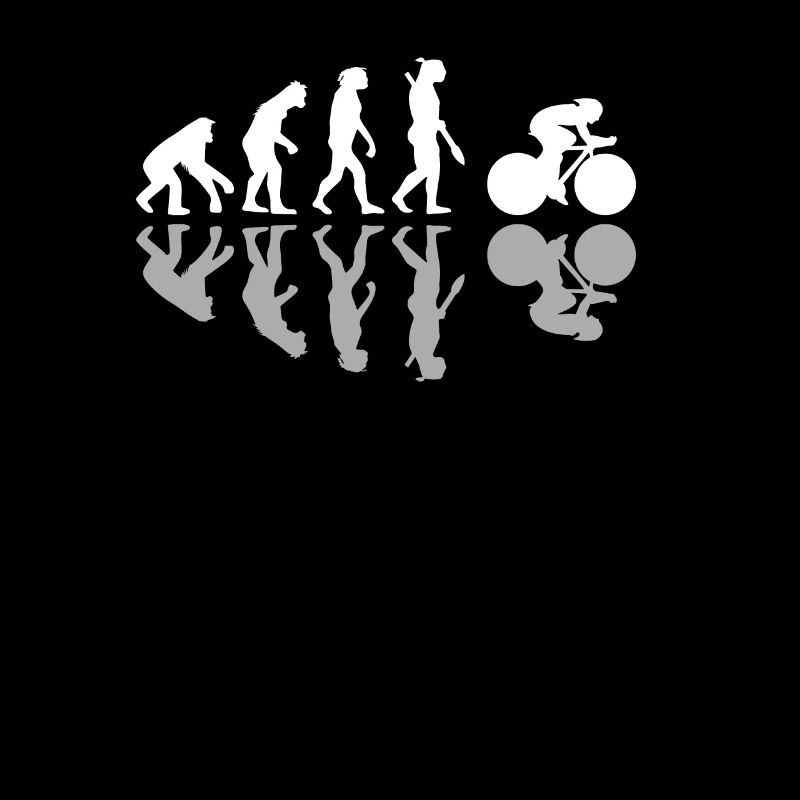 Evolution Rennrad Schatten Fahrrad Biker Geschenk