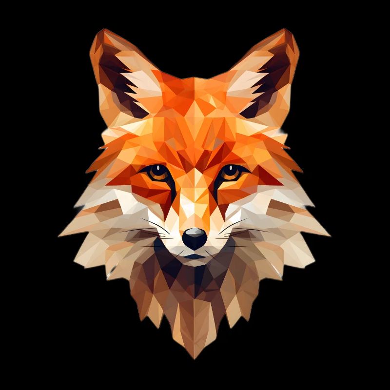 Wildlife Art - Abstract Geometric Fox