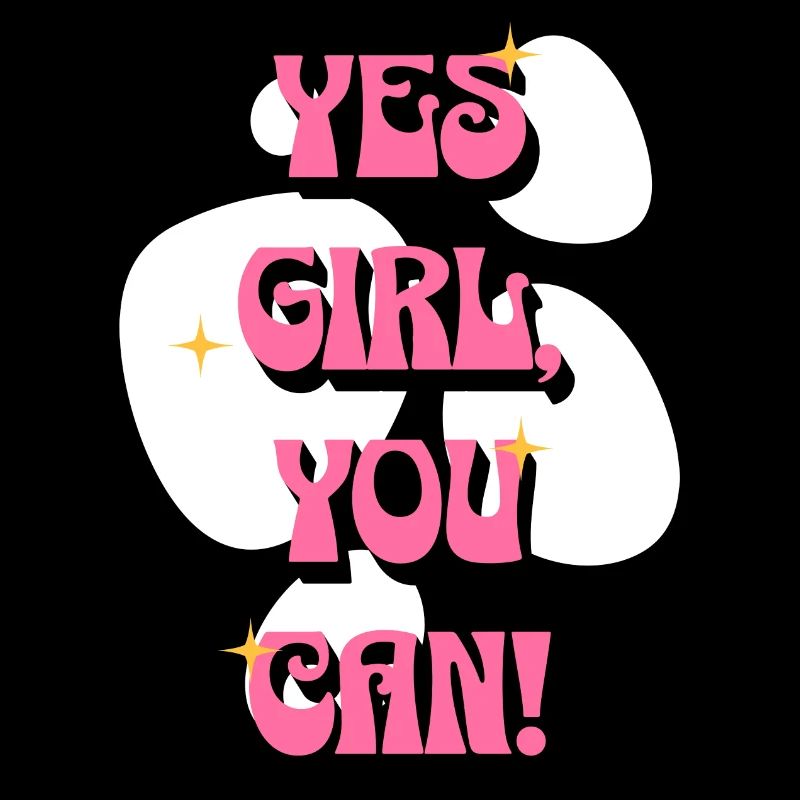 les filles, tu peux ! | Affirmations positives rose