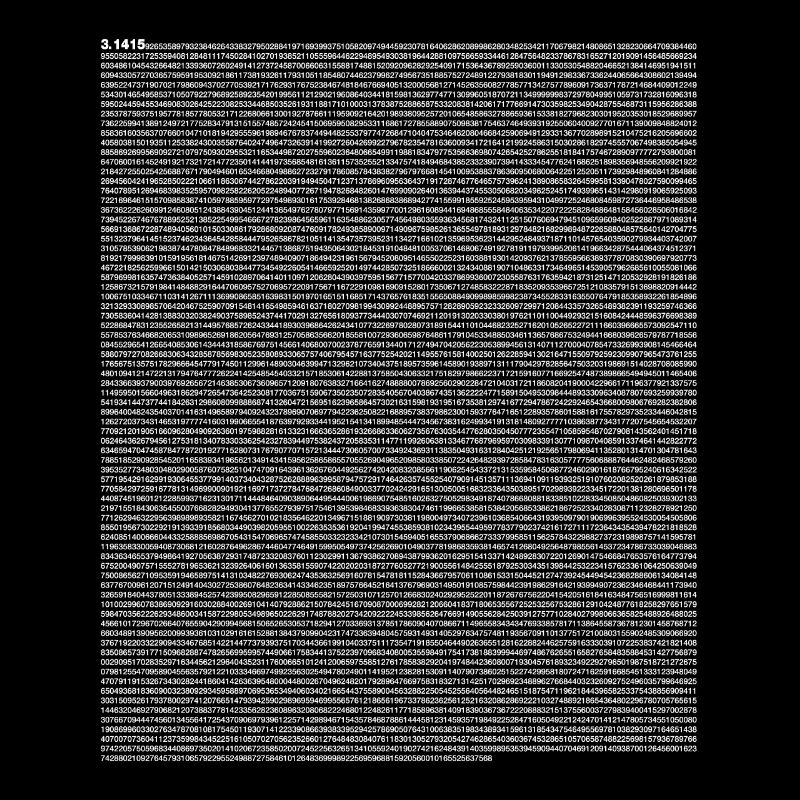 Signe Pi - Mathématiques Mathématiques - Pi Tag