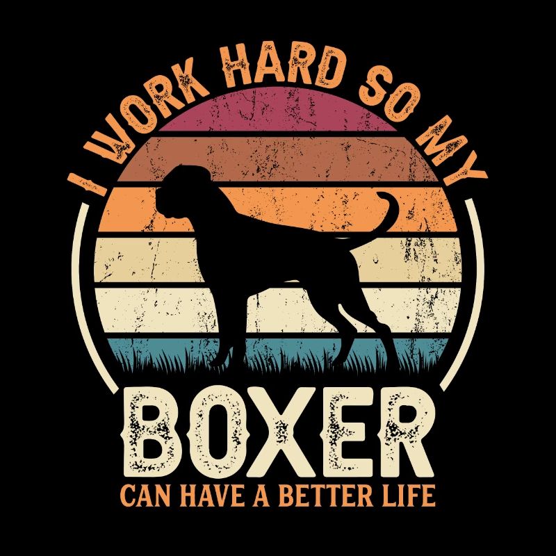 Arbeiten Sie Hart - Retro -Boxer