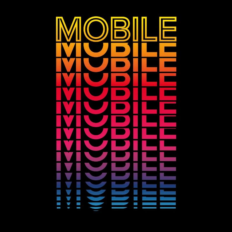 Retro Nostalgic USA City - Rainbow Mobile