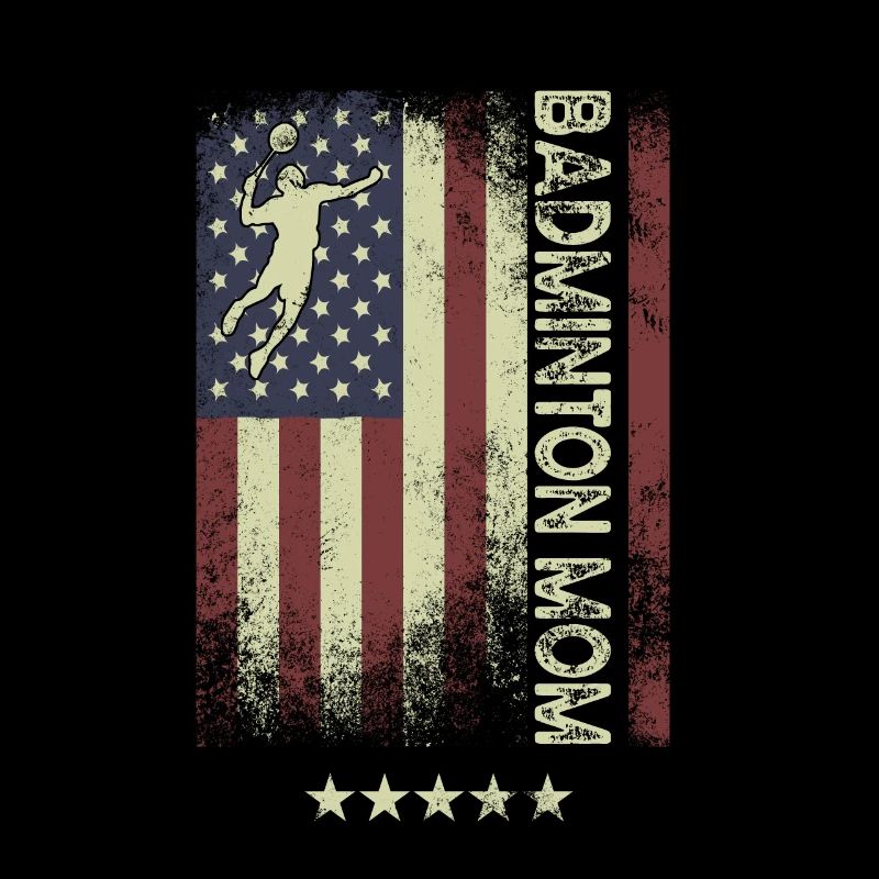 USA Flagge - Badminton Mutter