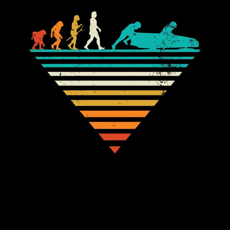 Human Evolution - Vintage Bobsled