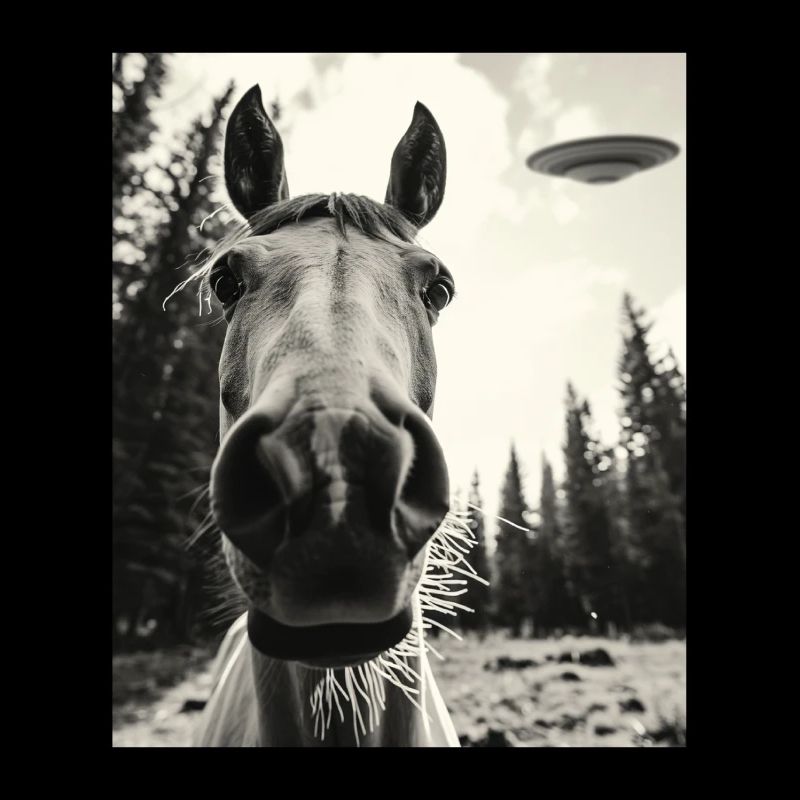 Pferd - Alien Selfie Arabian UFO