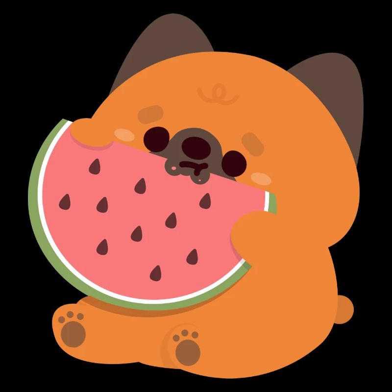 Deutscher Schäferhund Welpe Wassermelone