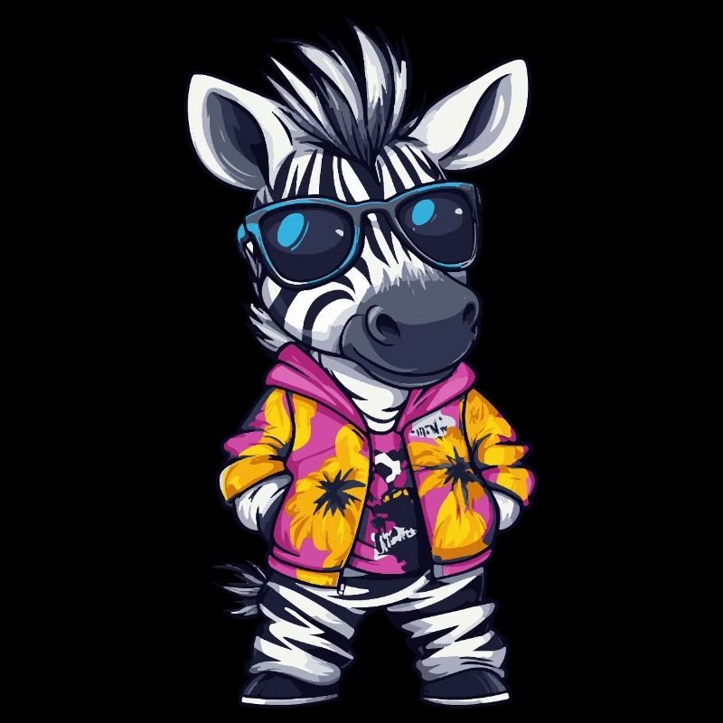 Zebra Comic Lustig Sommer