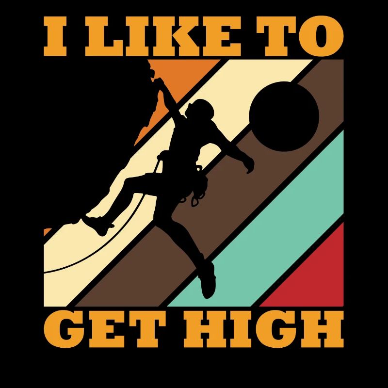 Climbing I Like To Get High Bouldering