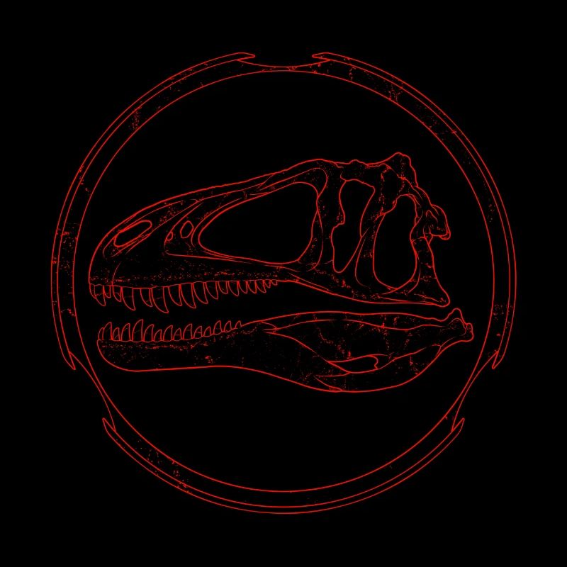 Acrocanthosaurus Fossilschädel