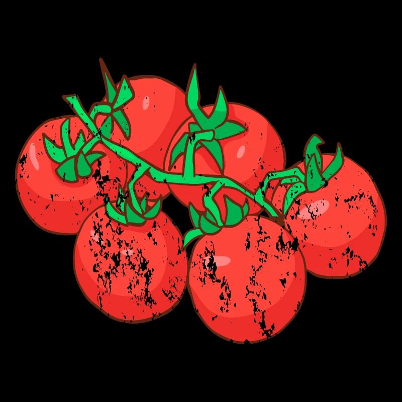 Tomates de style grunge vintage rétro