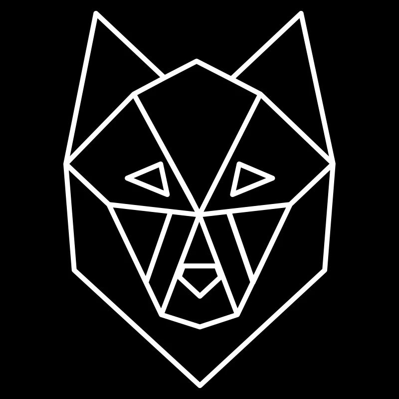 wolf geometric dark backgrounds